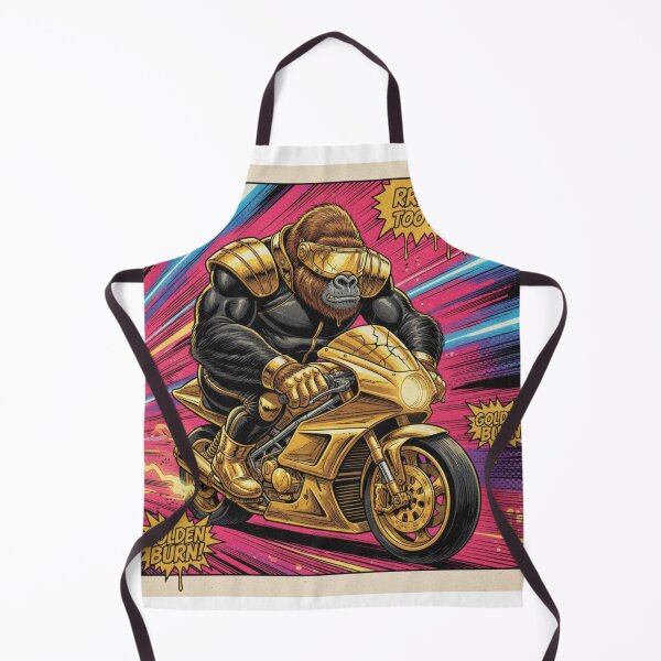 Item preview, Golden Grime: Gorilla Speedster – 80s Retro Burn designed and sold by KawisStarr.