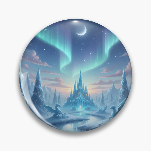 Item preview, Kingdom of the Frost Dragon - Epic Winter Fantasy Art designed and sold by starwanderer7.