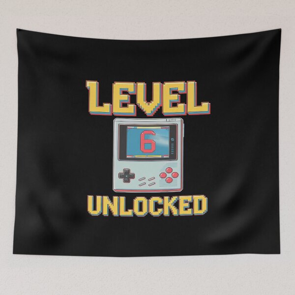 Item preview, Level 6 Unlocked Birthday Boy 6 Years Old Video Games  designed and sold by AquaKiev.