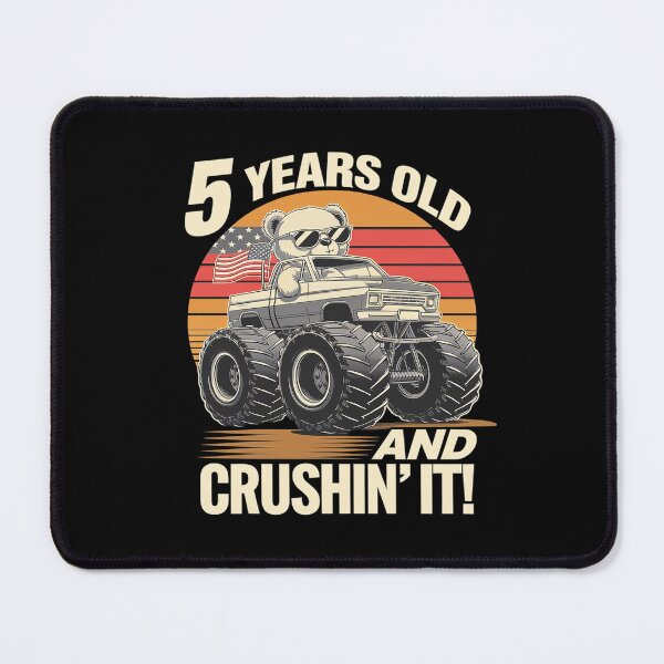 Item preview, Kids 5th Birthday Teddy Bear Crushin' It Boys designed and sold by MythWoot.