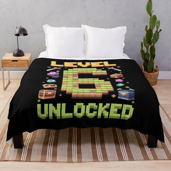 Item preview, Level 6 Unlocked Birthday Kid 6 Year Old 6th Birthday Pixel designed and sold by AquaKiev.