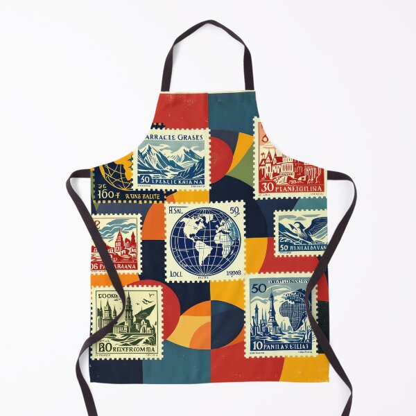 Item preview, postage stamp abstract colorful design designed and sold by SmashingDeals.