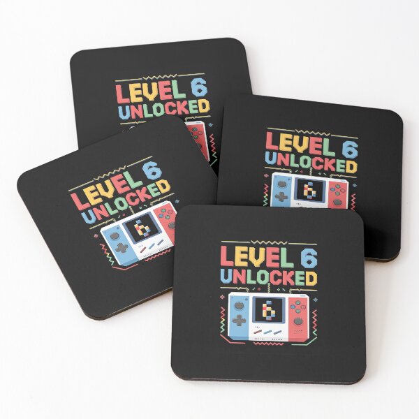 Item preview, Level 6 Unlocked Birthday Video Gamer 6th Birthday Kids Boys  designed and sold by PowAcademy.