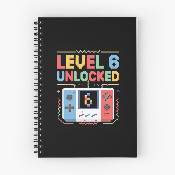 Item preview, Level 6 Unlocked Birthday Video Gamer 6th Birthday Kids Boys  designed and sold by PowAcademy.