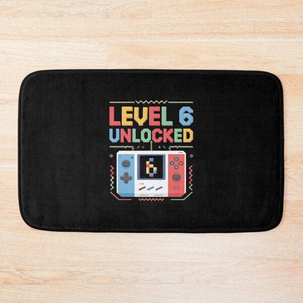 Item preview, Level 6 Unlocked Birthday Video Gamer 6th Birthday Kids Boys  designed and sold by PowAcademy.