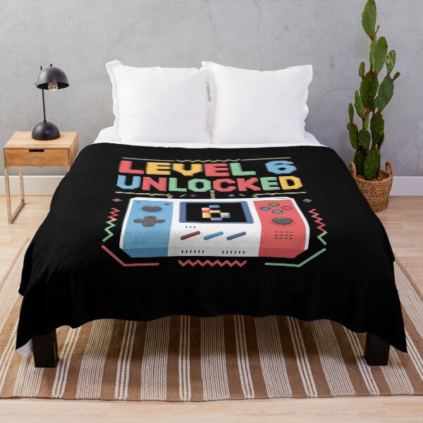 Item preview, Level 6 Unlocked Birthday Video Gamer 6th Birthday Kids Boys designed and sold by PowAcademy.