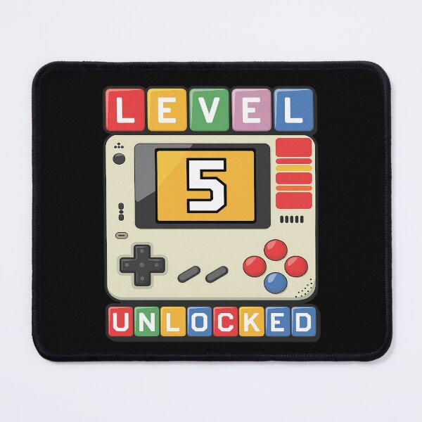 Item preview, Level 5 Unlocked 5th Birthday Video Game 5 Year Old  designed and sold by MythWoot.