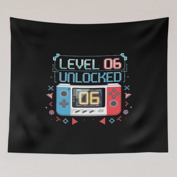 Item preview, Level 6 Unlocked Gamer 6th Birthday Video Game Boys  designed and sold by AquaKiev.