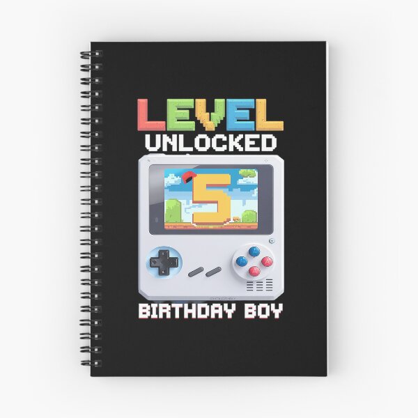 Item preview, Level 5 Unlocked Birthday Boy Happy 5th Birthday  designed and sold by MythWoot.