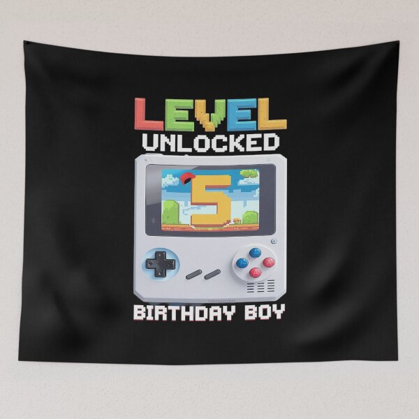 Item preview, Level 5 Unlocked Birthday Boy Happy 5th Birthday  designed and sold by MythWoot.