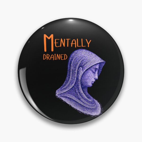 Item preview, Mentally Drained – Abstract Human Mental Exhaustion Design designed and sold by AdicretorDesign.