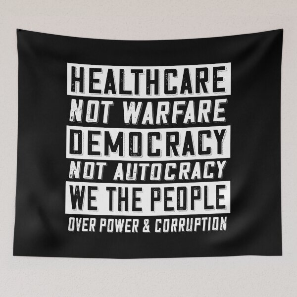 Item preview, Healthcare, Democracy, People - Anti-war designed and sold by jitterfly.