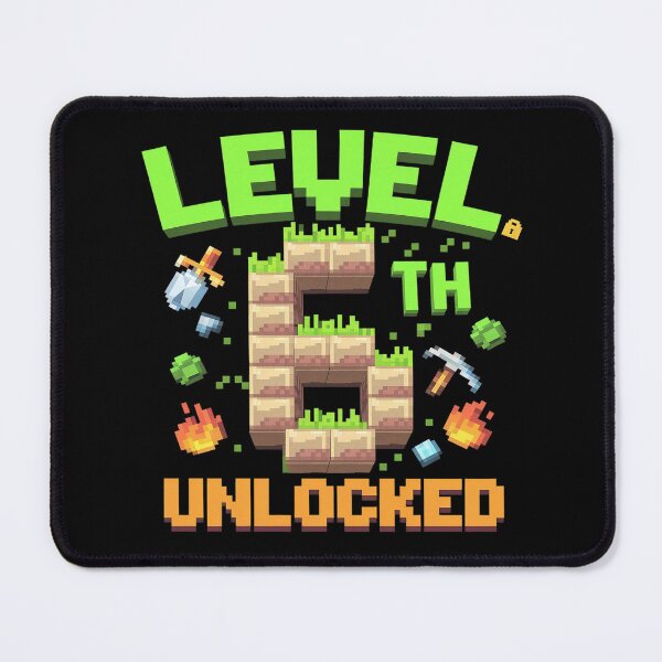 Item preview, Level 6 Unlocked Pixel Video Game Birthday Boys designed and sold by AquaKiev.