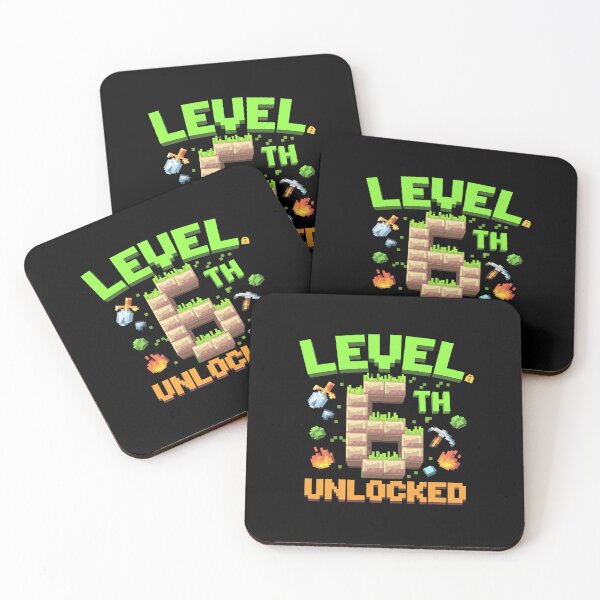 Item preview, Level 6 Unlocked Pixel Video Game Birthday Boys  designed and sold by AquaKiev.