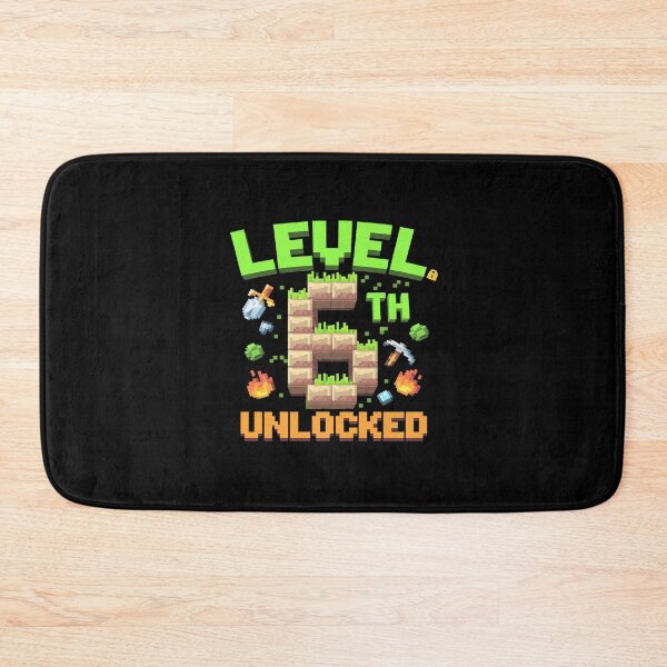 Item preview, Level 6 Unlocked Pixel Video Game Birthday Boys  designed and sold by AquaKiev.