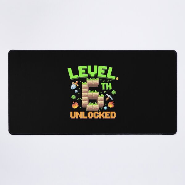 Item preview, Level 6 Unlocked Pixel Video Game Birthday Boys  designed and sold by AquaKiev.