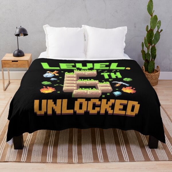 Item preview, Level 6 Unlocked Pixel Video Game Birthday Boys designed and sold by AquaKiev.