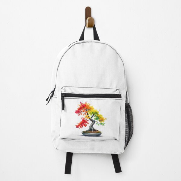 Item preview, Autumn Bonsai Watercolor – Red and Yellow Fall Bonsai Tree Lovers Art designed and sold by Artycom.