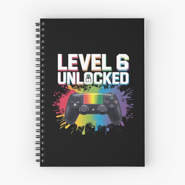 Item preview, Level 6 Unlocked Video Game Theme 6th Birthday  designed and sold by AquaKiev.