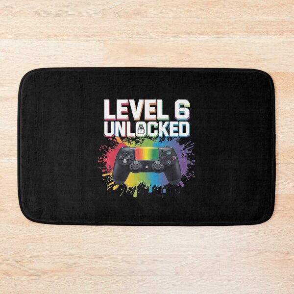 Item preview, Level 6 Unlocked Video Game Theme 6th Birthday  designed and sold by AquaKiev.