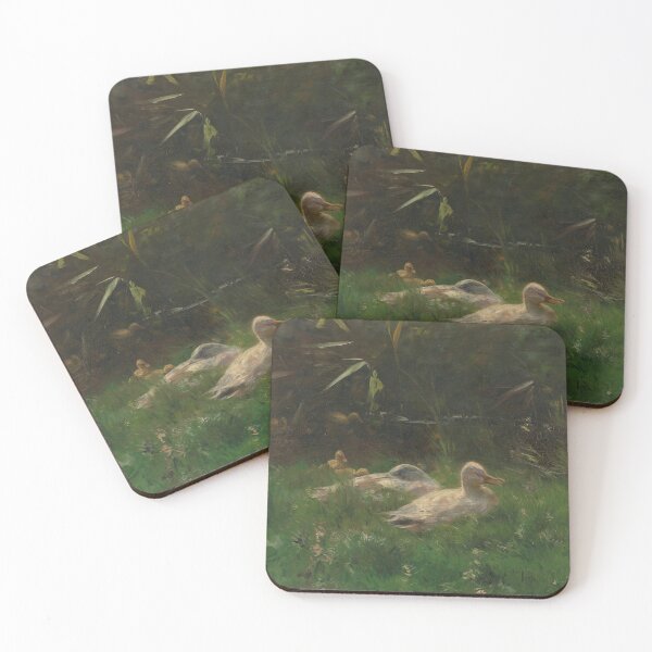 Item preview, Vintage Duck Painting, Spring Landscape Art, Farmhouse Decor designed and sold by SavageVision.