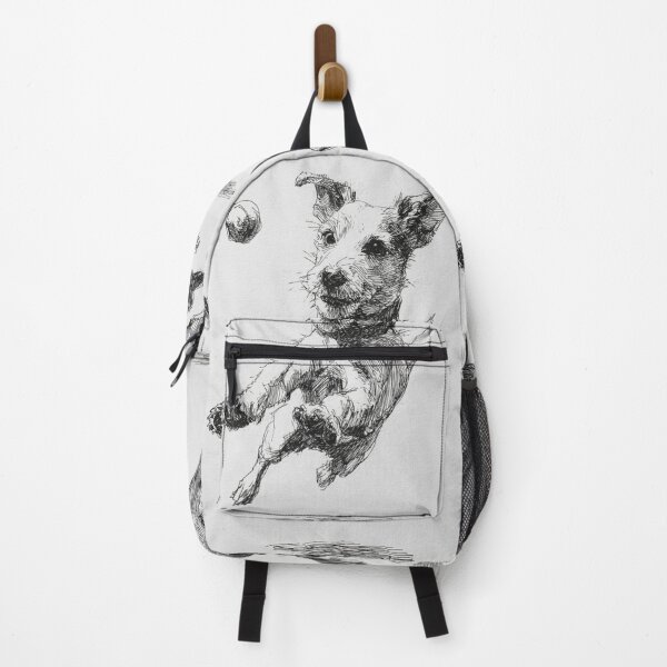 Item preview, A determined Jack Russell Terrier mid-jump as it chases a ball, Dogs in Motion designed and sold by CDC40.