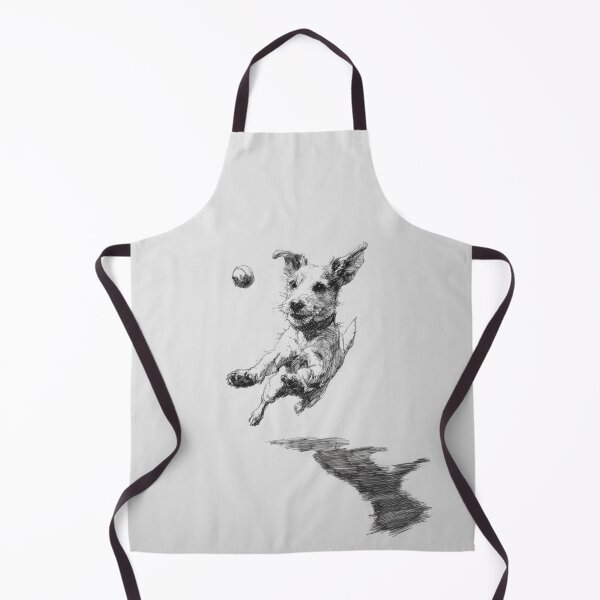 Item preview, A determined Jack Russell Terrier mid-jump as it chases a ball, Dogs in Motion designed and sold by CDC40.
