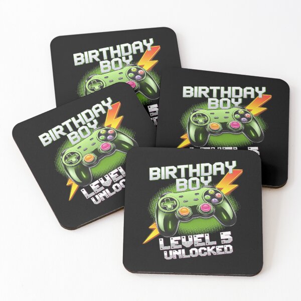 Item preview, Level 5 Unlocked Video Game 5th Birthday Gamer Boys3  designed and sold by MythWoot.