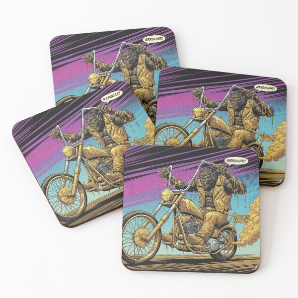 Item preview, Golden 80: Wolf Rider – Midnight Chopper Madness designed and sold by KawisStarr.