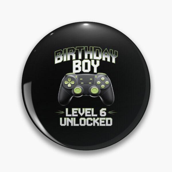 Item preview, Level 6 Unlocked Video Game 6th Birthday Gamer  designed and sold by AquaKiev.