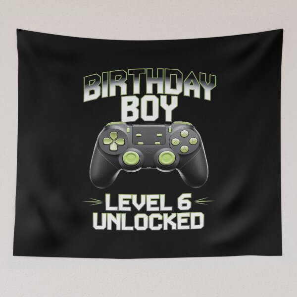 Item preview, Level 6 Unlocked Video Game 6th Birthday Gamer  designed and sold by AquaKiev.