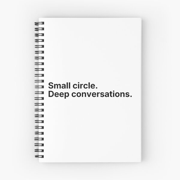 Item preview, Small Circle Deep Conversations – Minimal Introvert Quote designed and sold by Low Social Battery Club.