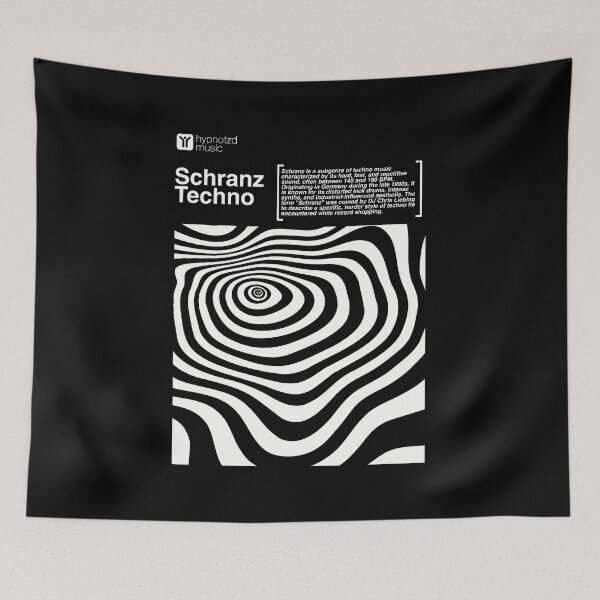 Item preview, Schranz Techno – Optical illusion Mesh Design for Underground Ravers designed and sold by paulo silveira.