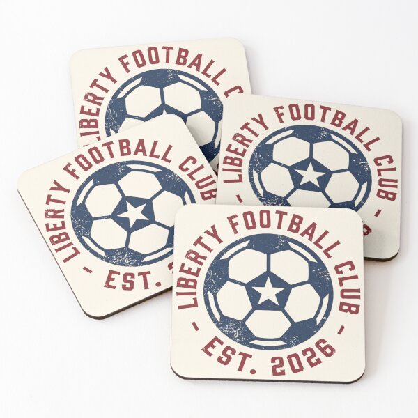 Item preview, Liberty Football Club Vintage Badge - USA 2026 Soccer Logo designed and sold by HappySproutArt.