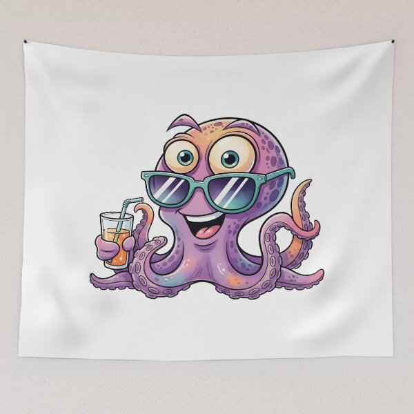 Item preview, Cool Octopus Summer Vibes designed and sold by aaljone007.