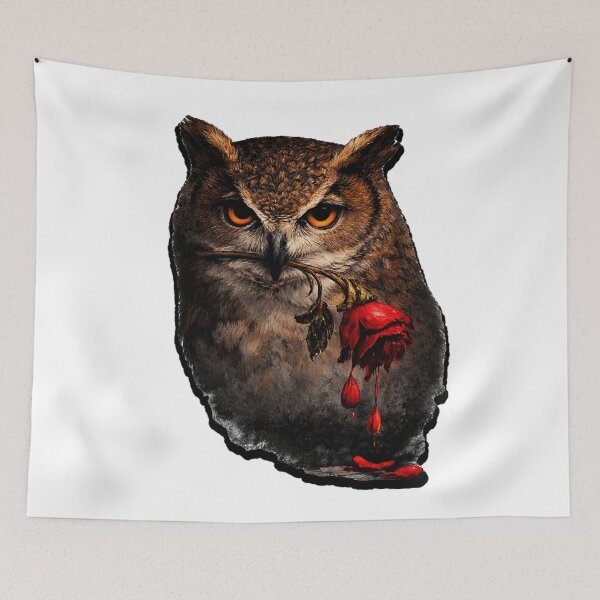 Item preview, Dark Owl Holding a Wilted Rose, Anti Valentine designed and sold by Ach&Koor.