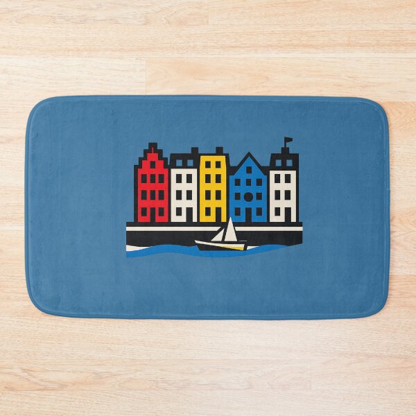 Item preview, Copenhagen Nyhavn Bauhaus – Geometric Canal Houses Travel Icon designed and sold by Planthem.
