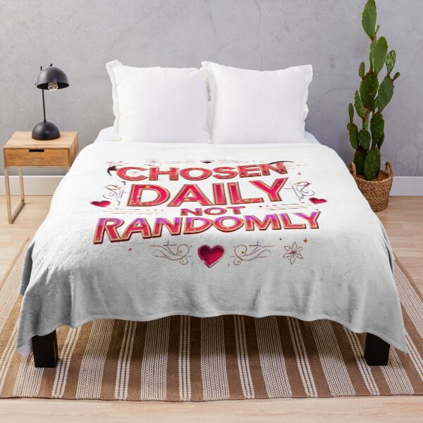 Item preview, Chosen Daily Not Randomly. Romantic Love Quote Typography Design designed and sold by Aarvya Fashion Club ( A.F.C ).