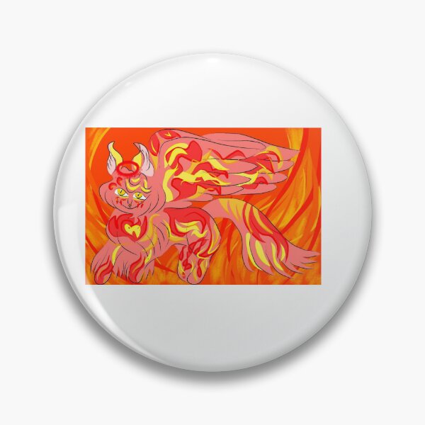 Item preview, Corrupted Fire Angel Cat designed and sold by ArtofGeorgiana.