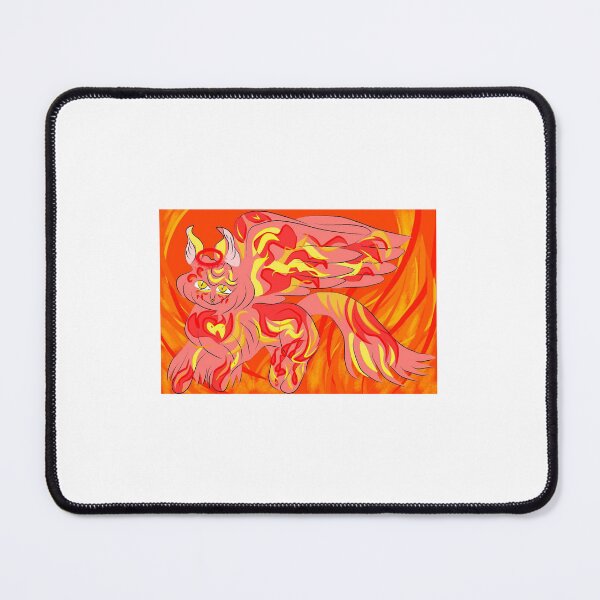 Item preview, Corrupted Fire Angel Cat designed and sold by ArtofGeorgiana.