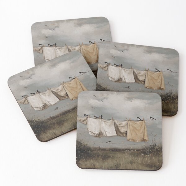 Item preview, Birds Perched on Clothesline designed and sold by lautir.