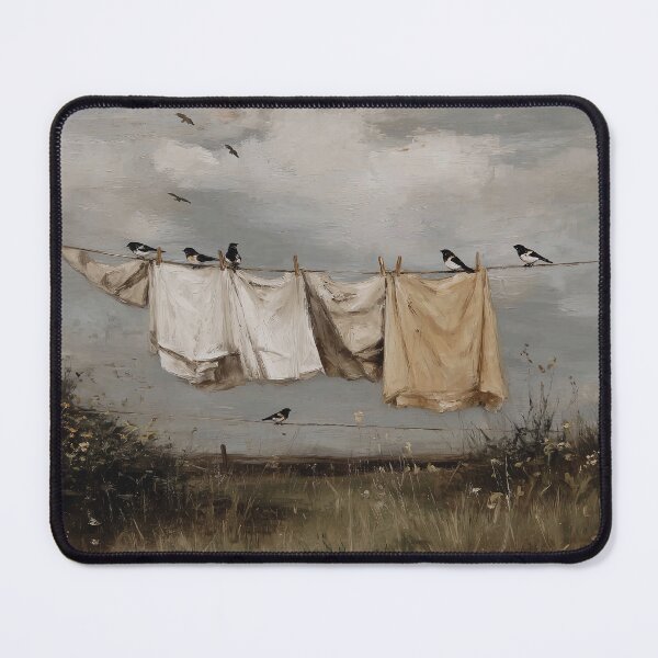 Item preview, Birds Perched on Clothesline designed and sold by lautir.