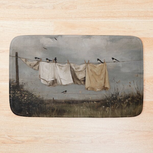 Item preview, Birds Perched on Clothesline designed and sold by lautir.
