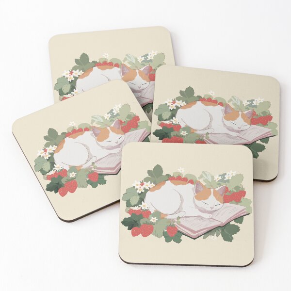 Item preview, Sleeping Cat On Book designed and sold by Gkinoki.