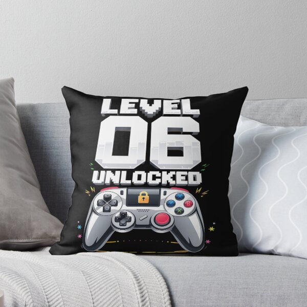 Item preview, Level 6 Unlocked Video Game 6th Birthday Gamer Boys Kids  designed and sold by AquaKiev.