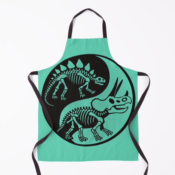 Item preview, Dinosaur Yin Yang Triceratops Stegosaurus  designed and sold by ChunkByChunk.