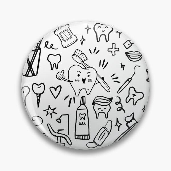 Item preview, Dental Doodle Pattern Mug designed and sold by Partoon-dp.