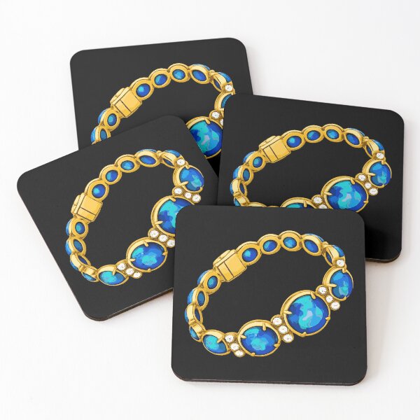 Item preview, I can buy myself jewelry, black opal gold bracelet graphic design designed and sold by TheCdnGal.