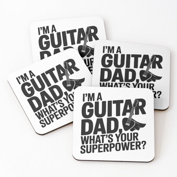 Item preview, "Guitar Dad Powers – Superhero Music Tee" designed and sold by oldrockerdudes.