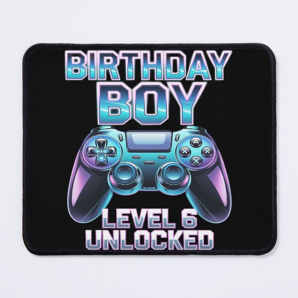 Item preview, Level 6 Unlocked Video Game 6th Birthday Gamer Boys2 designed and sold by AquaKiev.